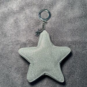 Victoria's Secret Silver Star Coin Purse Keychain